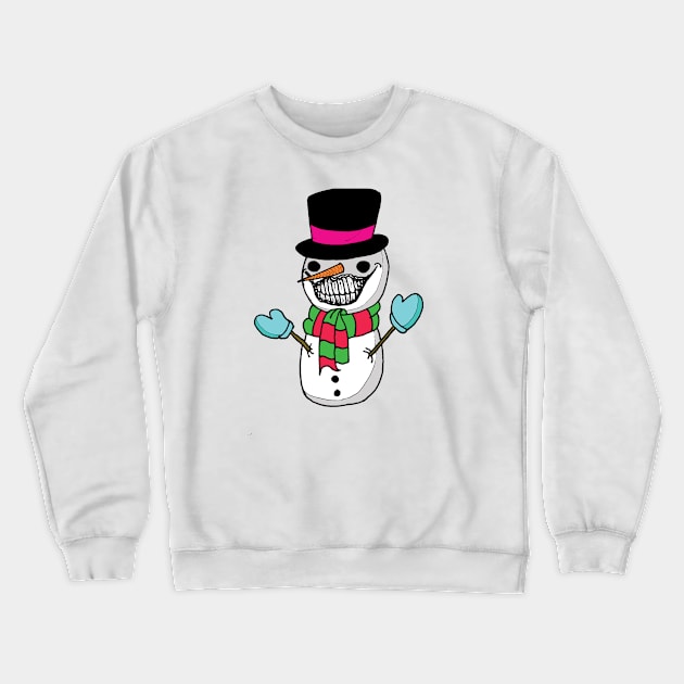 Cute Snowman Crewneck Sweatshirt by Zootownboy